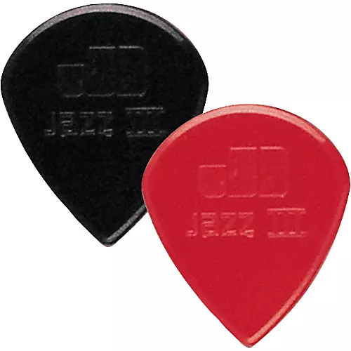 Dunlop Nylon Jazz III Guitar Pick Red 6-Pack