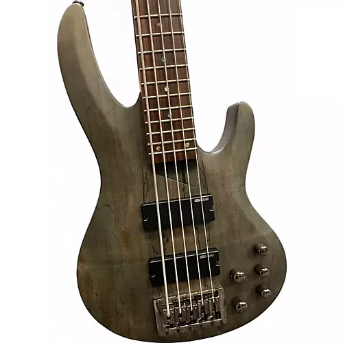 Used ESP ltd 205sm See Thru Black Electric Bass Guitar See Thru Black