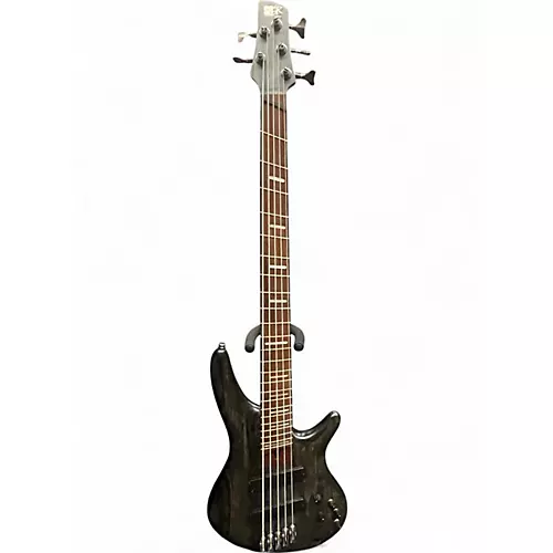 Used Ibanez SRFF805 Trans Black Electric Bass Guitar Trans Black