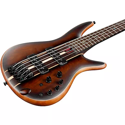 Ibanez Premium SR1355B 5-String Electric Bass Dual Mocha Burst Flat