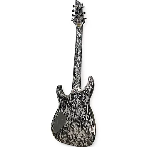 Used Schecter Guitar Research C7 Silver Mountain Silver Mountain Solid Body Electric Guitar Silver Mountain