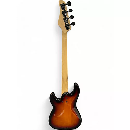 Used Schecter Guitar Research P4 3 Tone Sunburst Electric Bass Guitar 3 Tone Sunburst