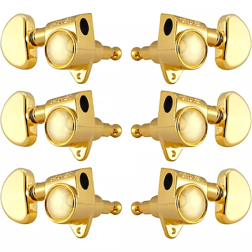 Grover Rotomatics With 18:1 Gear Ratio 102-18 Series Standard Button Tuning Machines Black Chrome