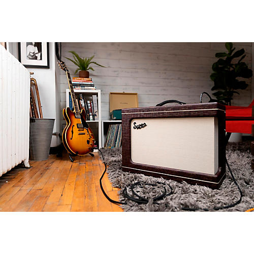 Supro Ambassador Custom 2x10 50W Tube Combo Amp Burgundy Scandia