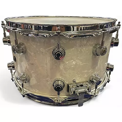Used DW 6.5X14 Performance Series Snare WHITE MARINE Drum WHITE MARINE 15