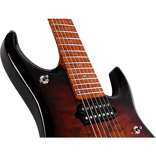Ernie Ball Music Man JP15 7-String Electric Guitar Tiger Eye Flame