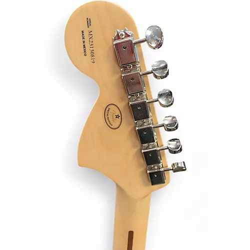 Used Fender Tom Delonge Signature Stratocaster Graffiti Yellow Solid Body Electric Guitar Graffiti Yellow