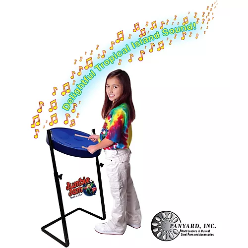 Panyard Jumbie Jam Steel Drum Kit with Metal Z-Floor Stand Silver