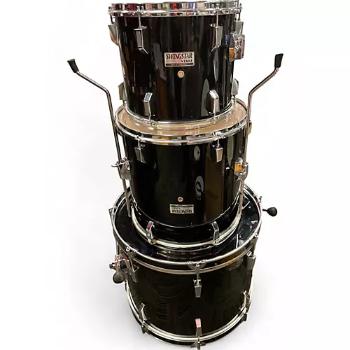Used TAMA 3 Piece SWINGSTAR Black Drum Kit Black