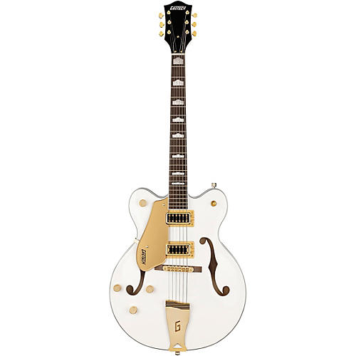 Gretsch Guitars G5422GLH Electromatic Classic Hollowbody Double-Cut With Gold Hardware Left-Handed Electric Guitar Snow Crest White