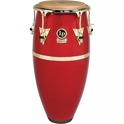 LP Galaxy Fiberglass Fausto Cuevas III Signature Conga, Arena Red with Gold Hardware 11 in.