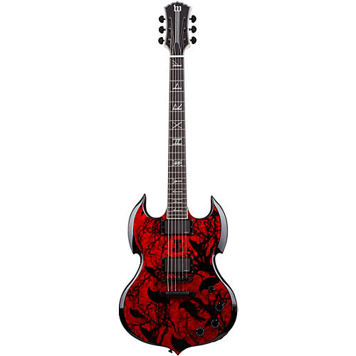 Wylde Audio Barbarian Electric Guitar Blood Raven