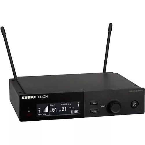 Shure SLXD14/UL4B Wireless System With UniPlex Cardioid Lavalier Microphone Band J52