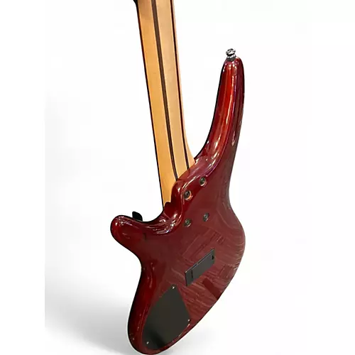 Used Ibanez SR400QM Amber BURST Electric Bass Guitar Amber BURST