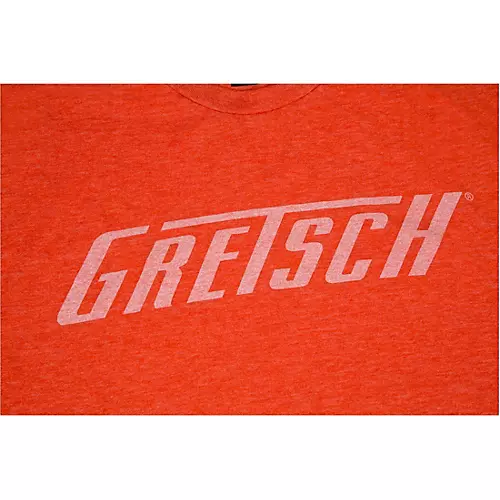 Gretsch Logo Heather Orange T-Shirt Medium