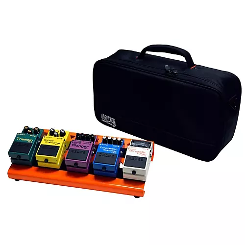 Gator Aluminum Pedalboard - Small With Bag Orange