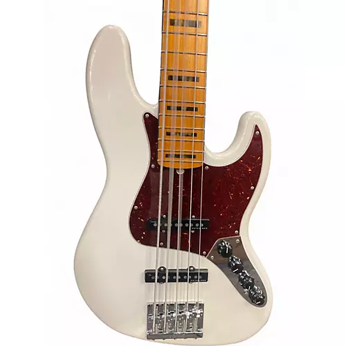 Used Fender American Ultra Jazz Bass V ARCTIC PEARL Electric Bass Guitar ARCTIC PEARL