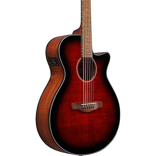 Ibanez AEG70 Flamed Maple Top Grand Concert Acoustic-Electric Guitar Blue Ocean Burst