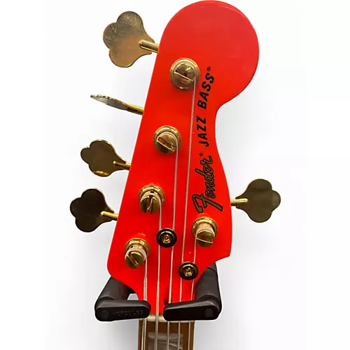 Used Fender MONONEON JAZZ BASS V YELLOW Electric Bass Guitar YELLOW