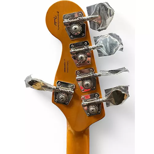 Used Squier jazz classic Natural Electric Bass Guitar Natural