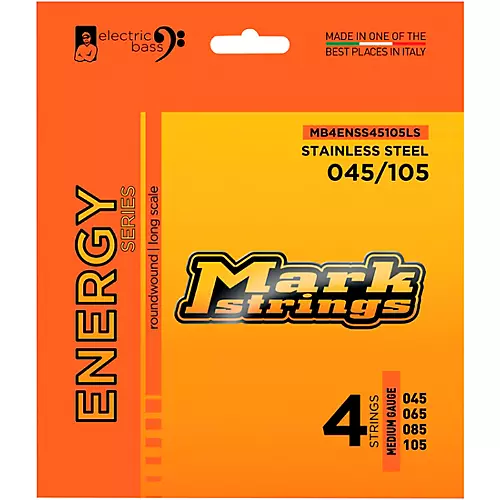 Markbass Markbass Energy Series Electric Bass Stainless Steel Strings (45 - 100) Medium Light