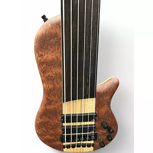 Used Warwick Thumb 6 String Neck Thru Natural Electric Bass Guitar Natural