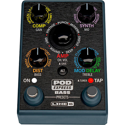 Line 6 POD Express Bass Effects Pedal Black
