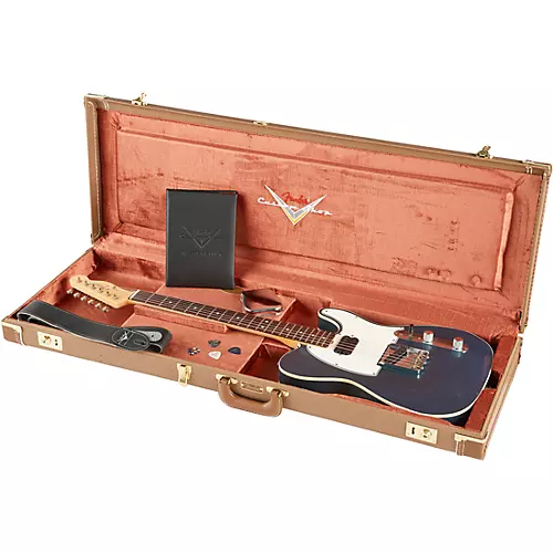 Fender Custom Shop 1963 Telecaster Custom Journeyman Relic Electric Guitar Masterbuilt by Paul Waller Aged Firemist Gold