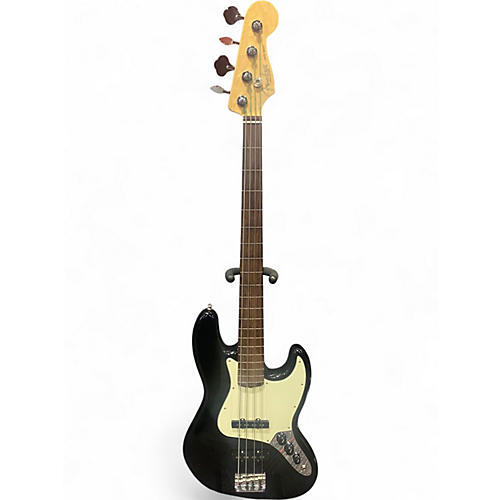 Used Fender American Professional Jazz Bass Black Electric Bass Guitar Black