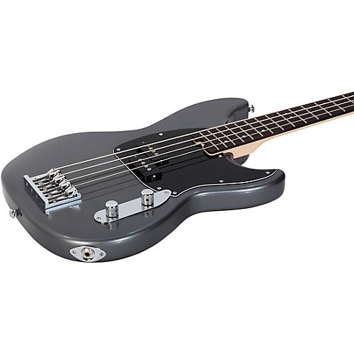 Schecter Guitar Research Banshee 4-String Short Scale Electric Bass Guitar Pelham Blue White Pickguard