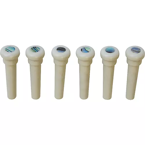 Graph Tech Tusq Ivory Acoustic Guitar Bridge Pins Black Pearl Dot