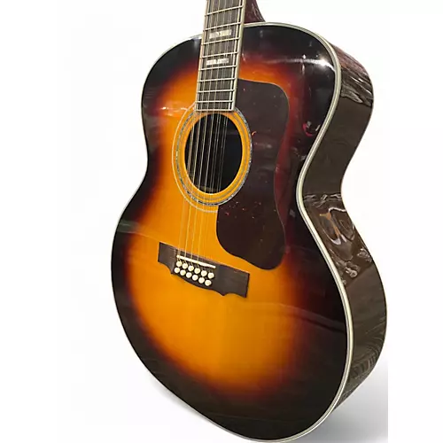 Used Guild F512 Tobacco Burst 12 String Acoustic Guitar Tobacco Burst