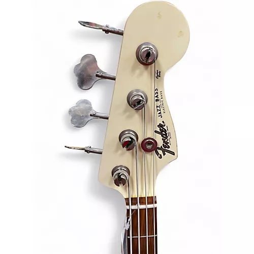 Used Fender 60th Anniversary Road Worn Jazz Bass  Refinished Olympic White Electric Bass Guitar Refinished Olympic White