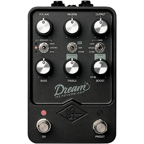 Universal Audio UAFX Dream '65 Reverb Amp Effects Pedal Black