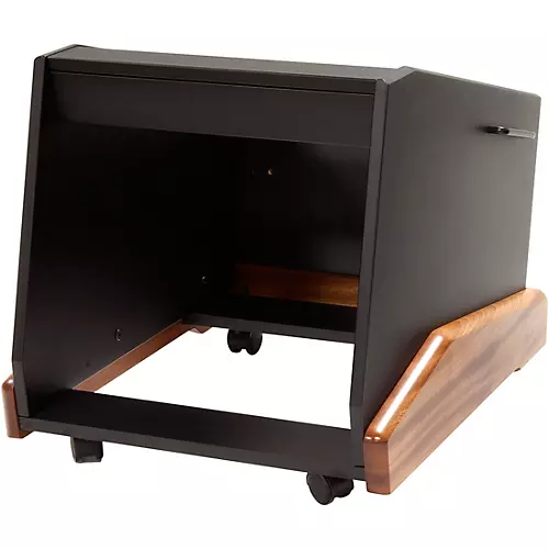 Argosy Rack 'n Roll H10 10 Space Rolling Rack with Mahogany Base