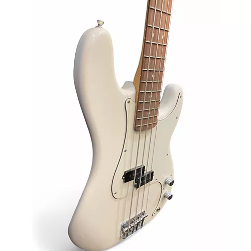 Used Fender Standard Jazz Bass Olympic White Electric Bass Guitar Olympic White