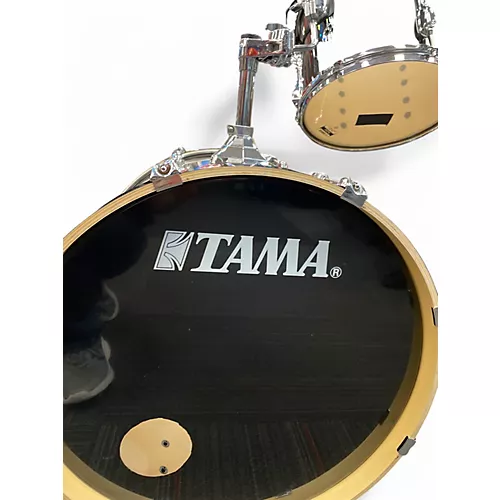 Used TAMA 3 Piece Rockstar Black Drum Kit Black