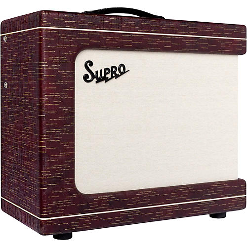 Supro Delegate Custom 1x12 25W Tube Combo Amp Black Scandia