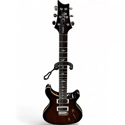 Used PRS SE Custom 24 black gold sunburst Solid Body Electric Guitar black gold sunburst