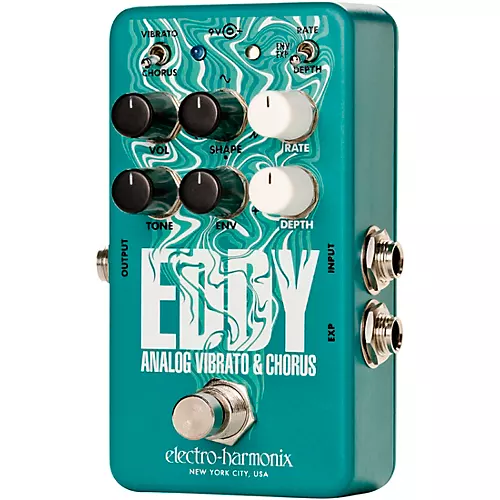 Electro-Harmonix Eddy Analog Vibrato & Chorus Effects Pedal Mint Green