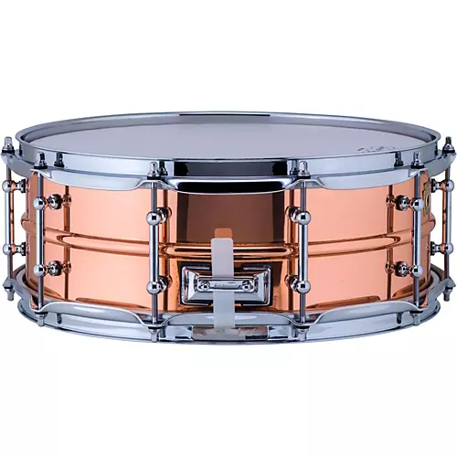 Ludwig Copper Phonic Smooth Snare Drum 14 x 6.5 in. Raw Smooth Finish with Imperial Lugs