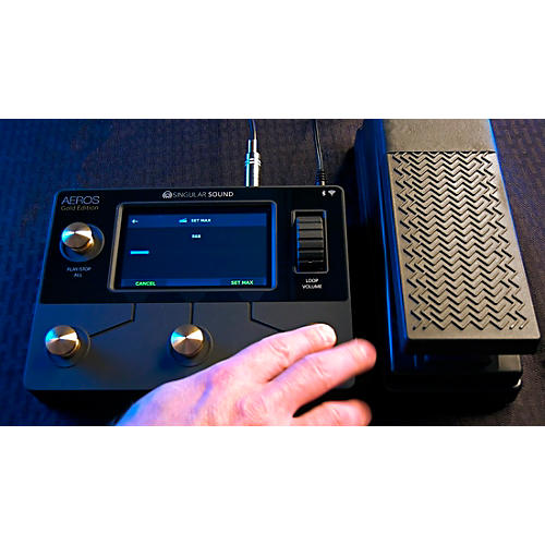 Singular Sound Aeros Loop Studio Looper Pedal Two-Tone Black