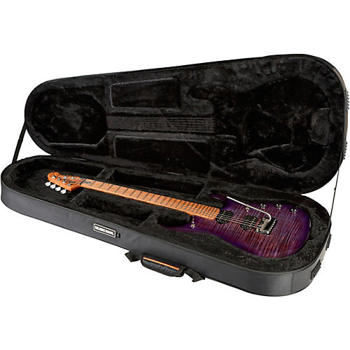 Ernie Ball Music Man JP15 Flamed Maple Top Electric Guitar Transparent Black