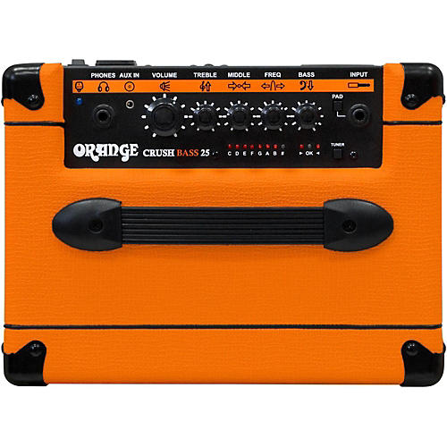 Orange Amplifiers Crush Bass 25 25W Bass Combo Amplifier Orange