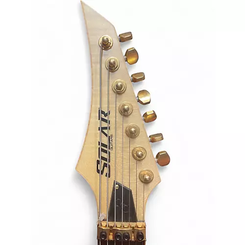 Used Solar Guitars SB1.7 FRFM Natural Solid Body Electric Guitar Natural