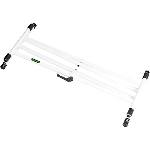 Gravity Stands Double X-Braced Keyboard Stand - White