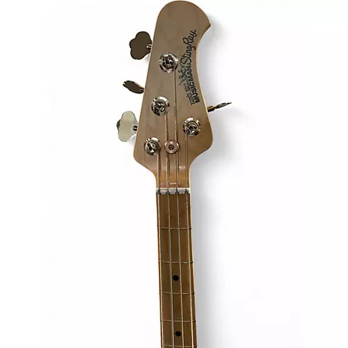 Used 2017 Ernie Ball Music Man Stingray 3 EQ HH Powder Blue Electric Bass Guitar Powder Blue