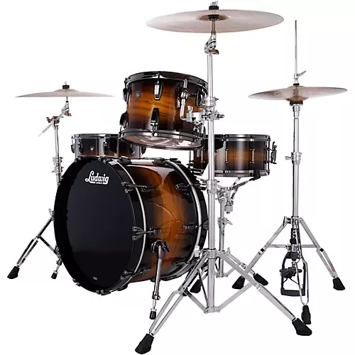 Ludwig Maple Exotic 3-Piece FAB Shell Pack with 22 in. Bass Drum Gold Burst