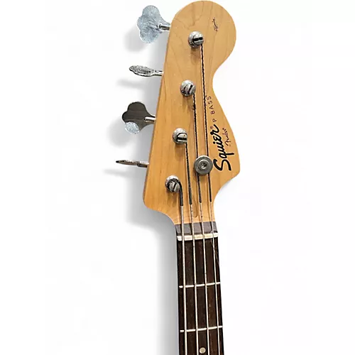 Used Squier P BASS Blue Electric Bass Guitar Blue