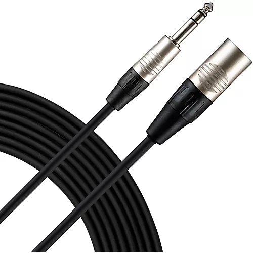 Livewire Advantage Interconnect Cable 1/4 TRS Male to XLR Male Black 20 ft.